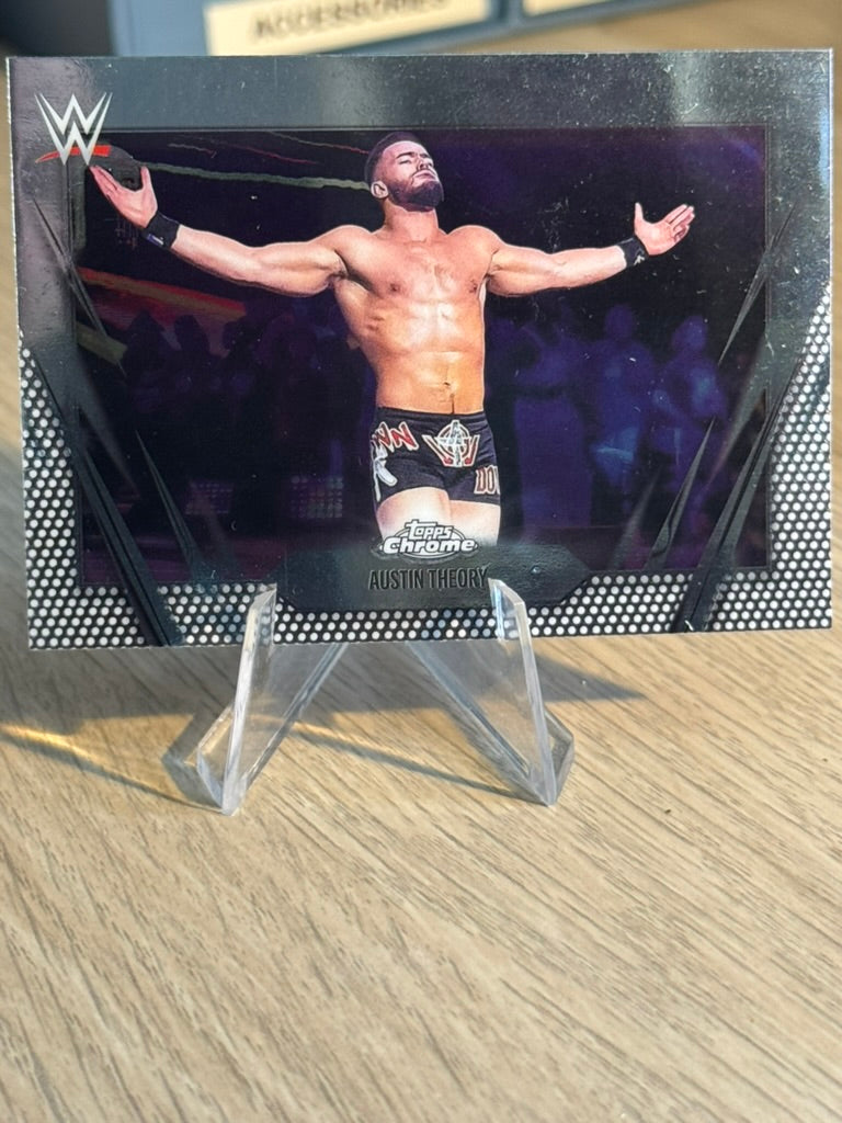 Austin Theory 2026 #77 WWE Topps Chrome 2026