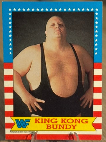 King Kong Bundy 1987 #15 WWF Topps 1987