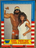 Randy Savage & Elizabeth 1987 #7 WWF Topps 1987
