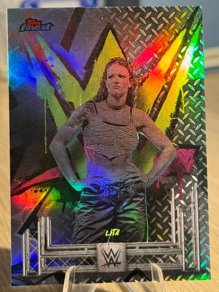 Lita 2025 "Refractor" Uncommon #114 WWE Finest 2025