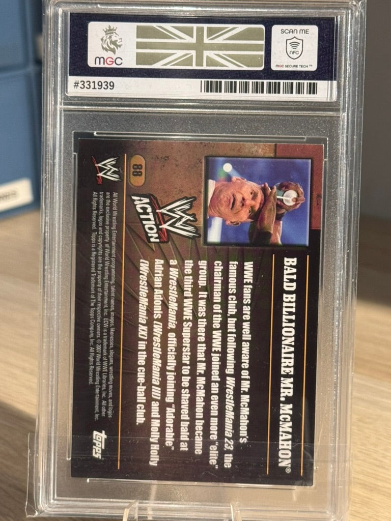 Vince McMahon 2007 "Bald Billionaire" MGC Grade 7 - WWE 2007 Topps Action