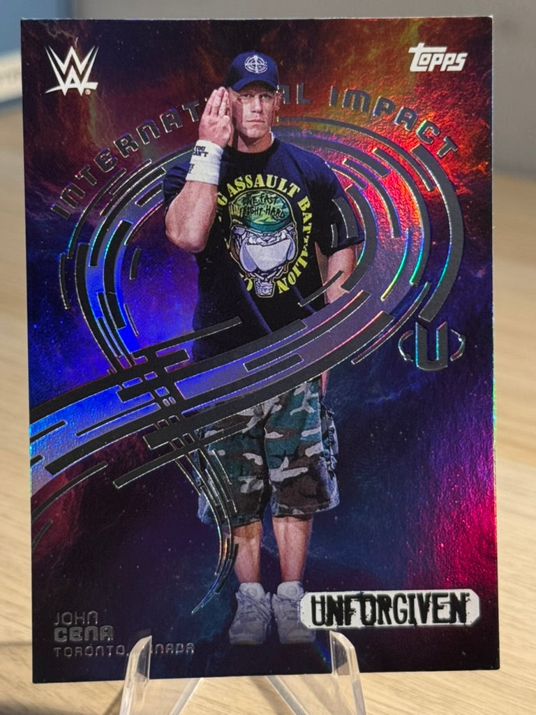John Cena 2025 "International Impact" #IIM-10 WWE Topps Universe 2025