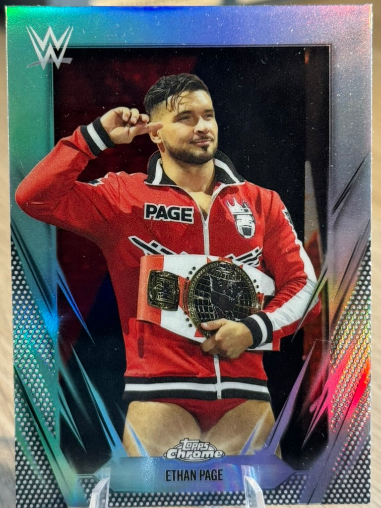Ethan Page 2026 #133 "Refractor" WWE Topps Chrome 2026