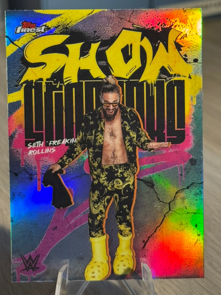 Seth Rollins 2025 "Show Stoppers" Refractor WWE Finest 2025