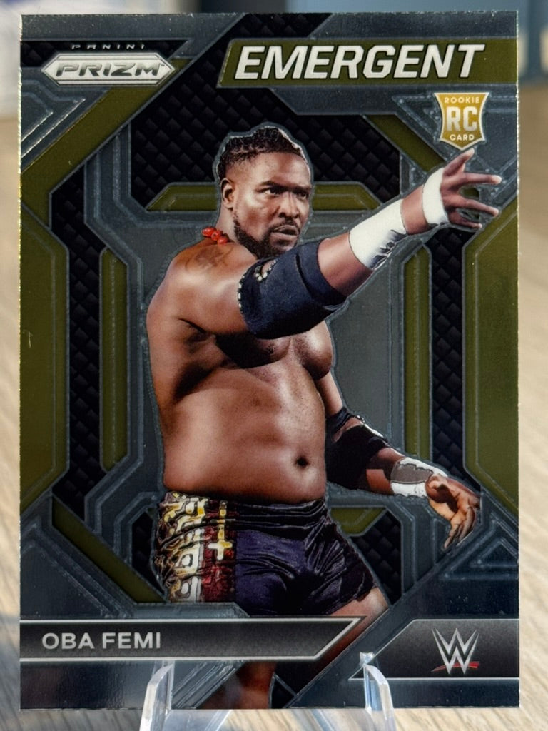 Oba Femi 2024 "Rookie Emergent" #16 WWE Prizm 2024