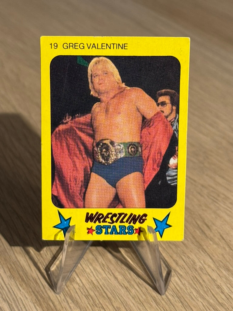 Greg Valentine 1986 #19 1986 Monty Gum Wrestling Stars