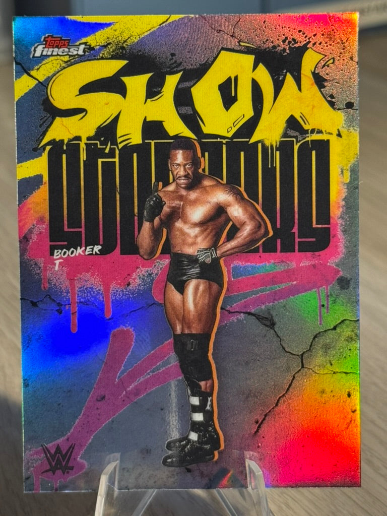 Booker T 2025 "Show Stoppers" Refractor WWE Finest 2025 #SSS-BT