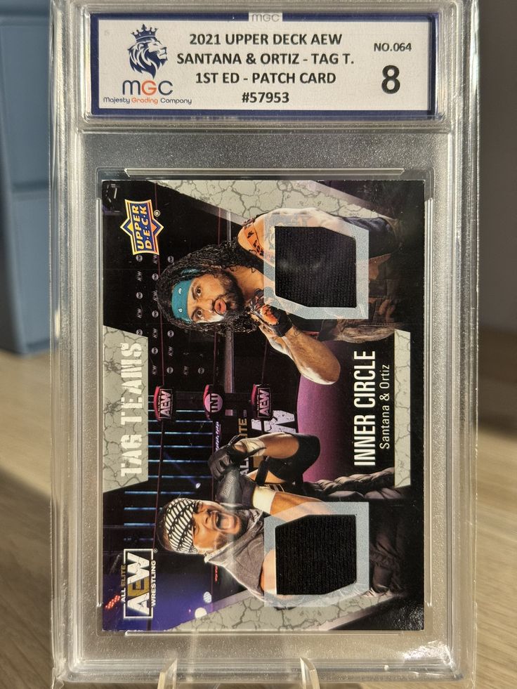 Santana & Ortiz 2021 "Double Shirt Relic" MGC Grade 8 - AEW First Edition 2021 #64