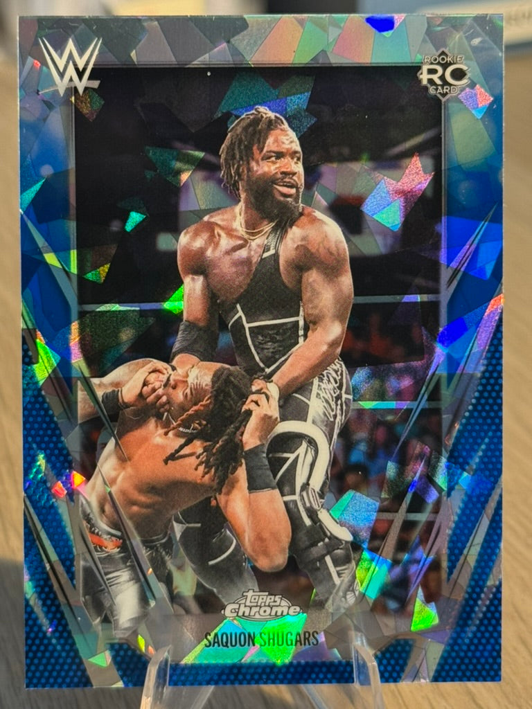 Saquon Shugars 2026 "Rookie" #154 WWE Topps Chrome Sapphire 2026