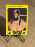 Konga The Barbarian 1986 #75 1986 Monty Gum Wrestling Stars