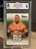 Brock Lesnar 2004 "Controlled Chaos" MGC Grade 9 - WWE 2004 Fleer Chaos
