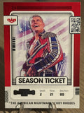 Cody Rhodes 2022 #108 "Contenders Season Ticket" WWE Chronicles 2022
