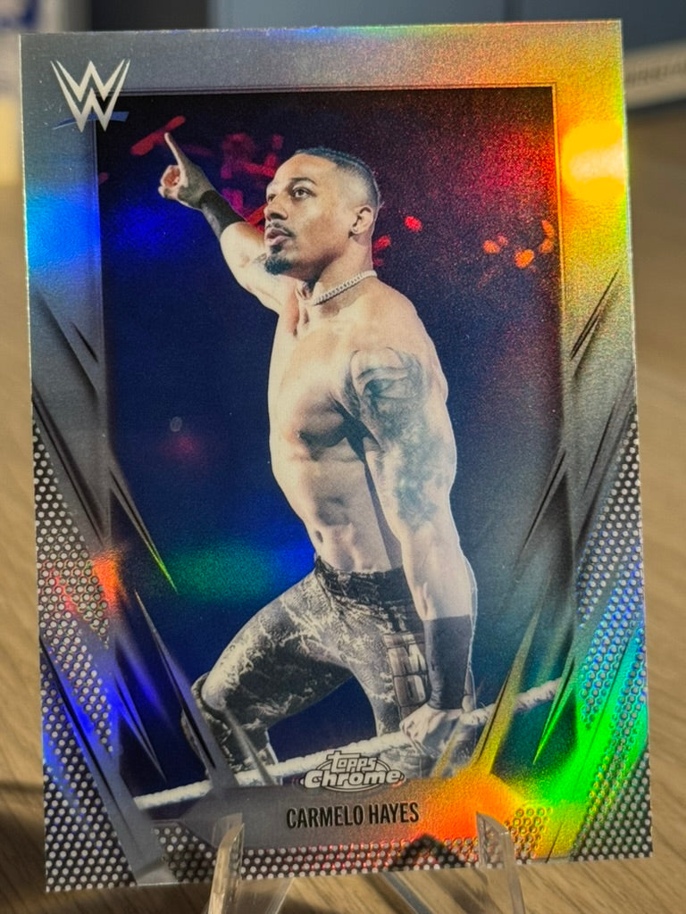 Carmelo Hayes 2026 "Refractor" #70 WWE Topps Chrome 2026
