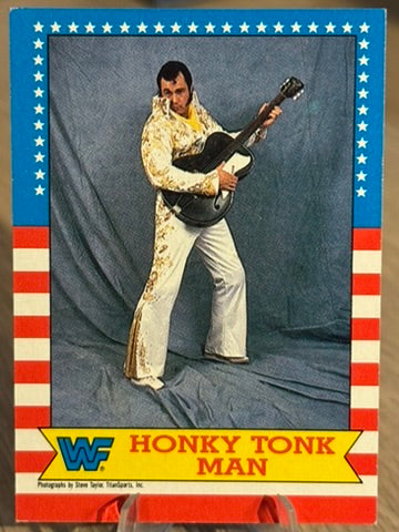 Honky Tonk Man 1987 “Rookie Card” #13 WWF Topps 1987