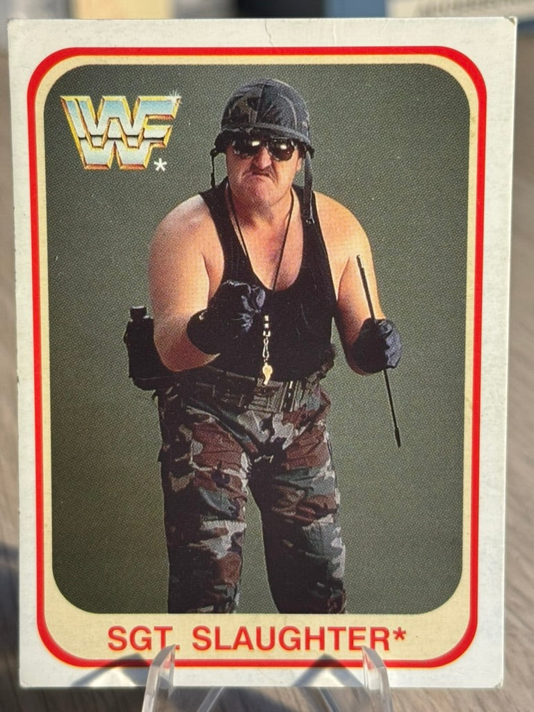 Sgt Slaughter 1991 WWF Merlin #101