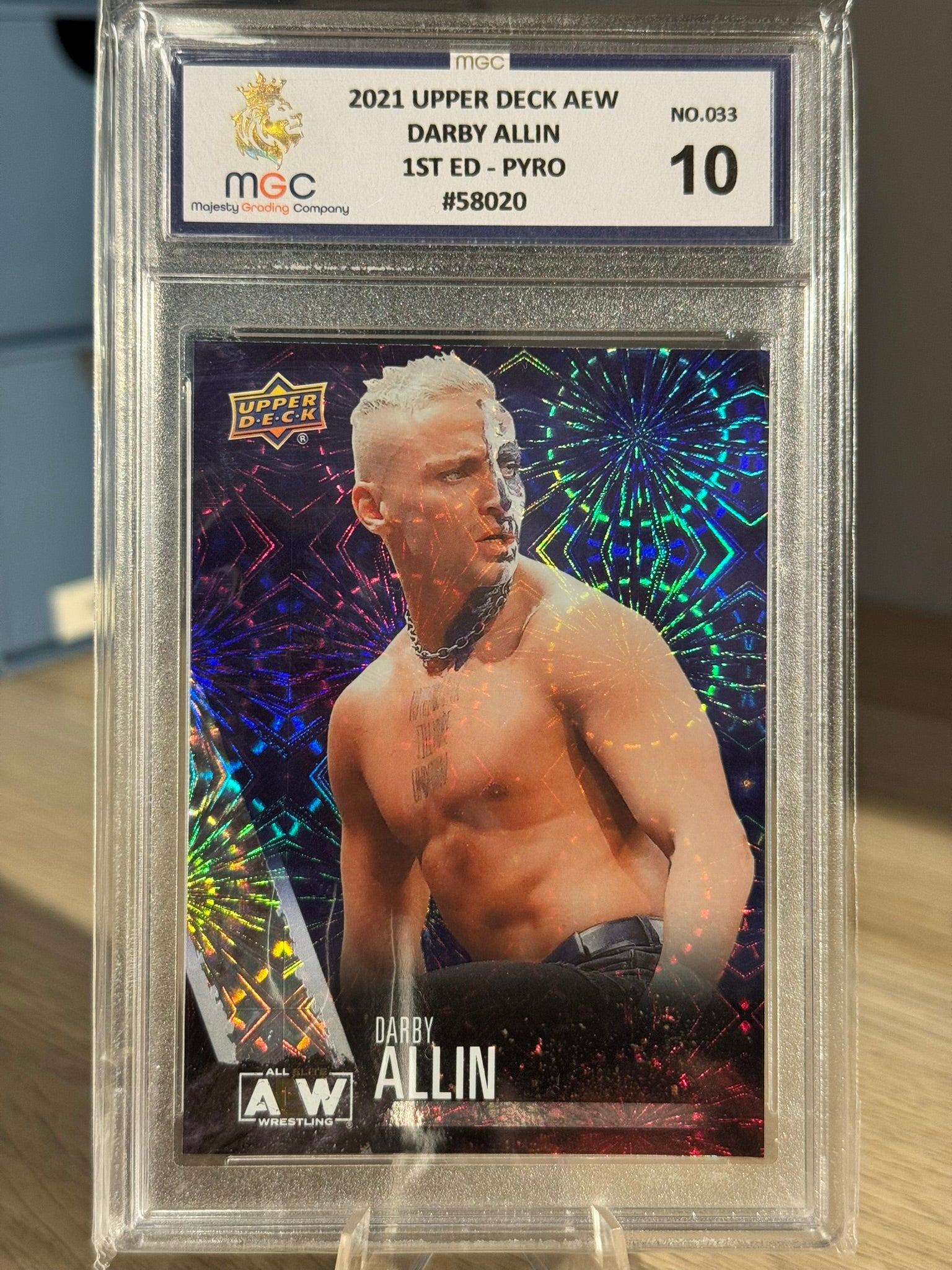 Darby Allin 2021 AEW First Edition - MGC Grade 10 - Pyro Variant