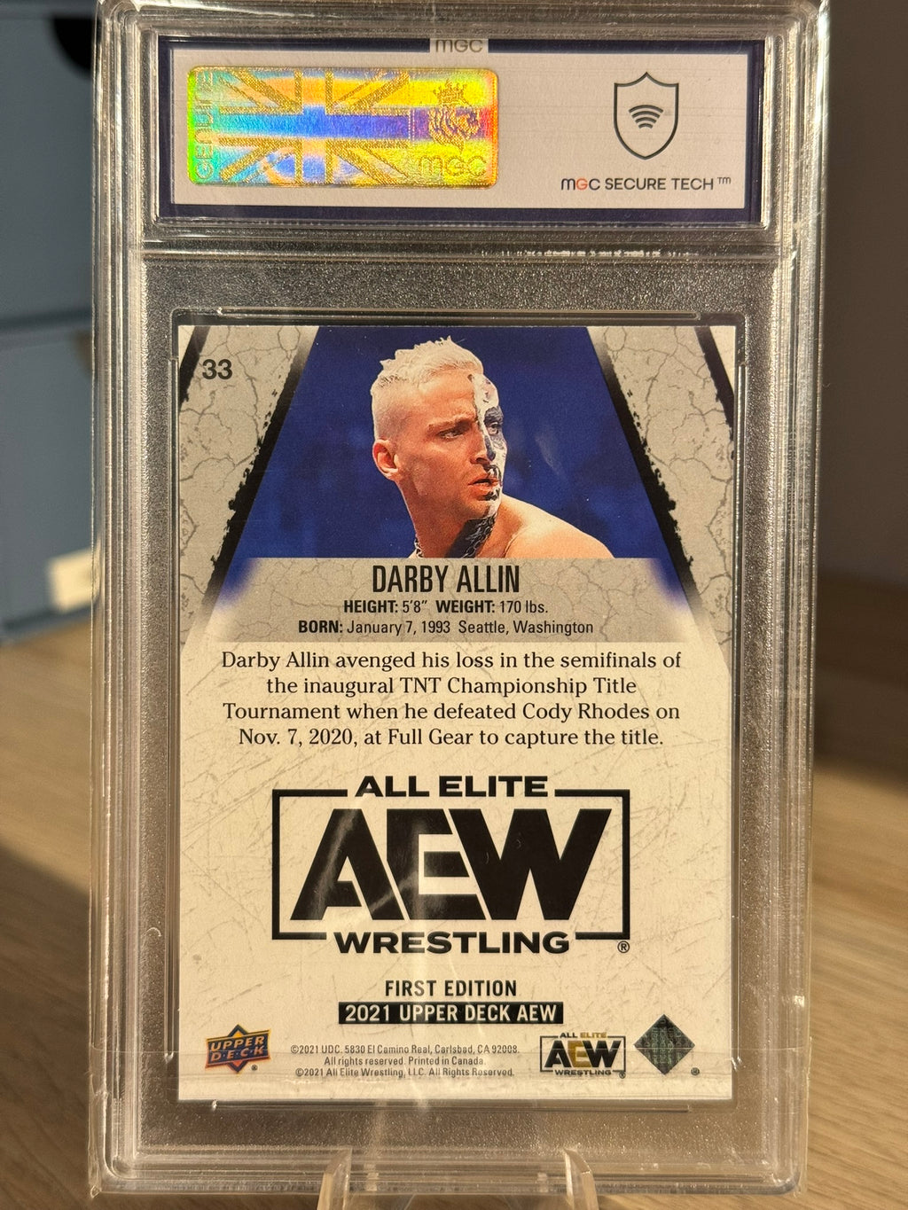 Darby Allin 2021 AEW First Edition - MGC Grade 10 - Pyro Variant