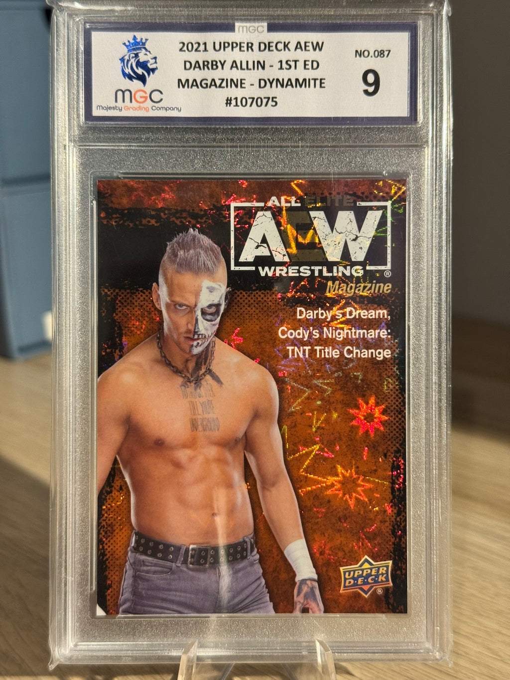 Darby Allin 2021 "Dynamite" MGC Grade 9 - Upper Deck First Edition 2021 #87