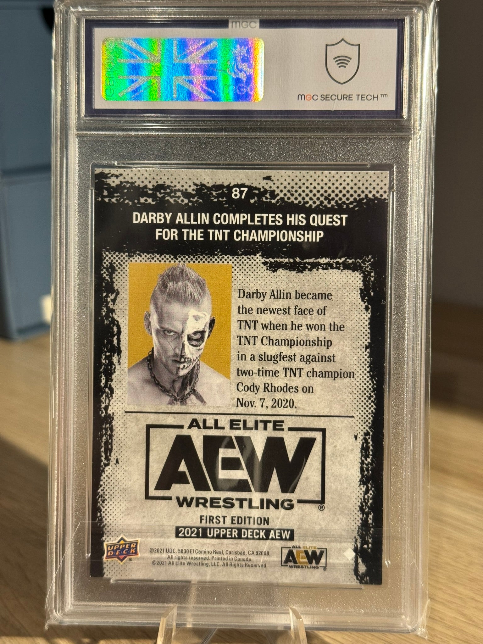 Darby Allin 2021 "Dynamite" MGC Grade 9 - Upper Deck First Edition 2021 #87