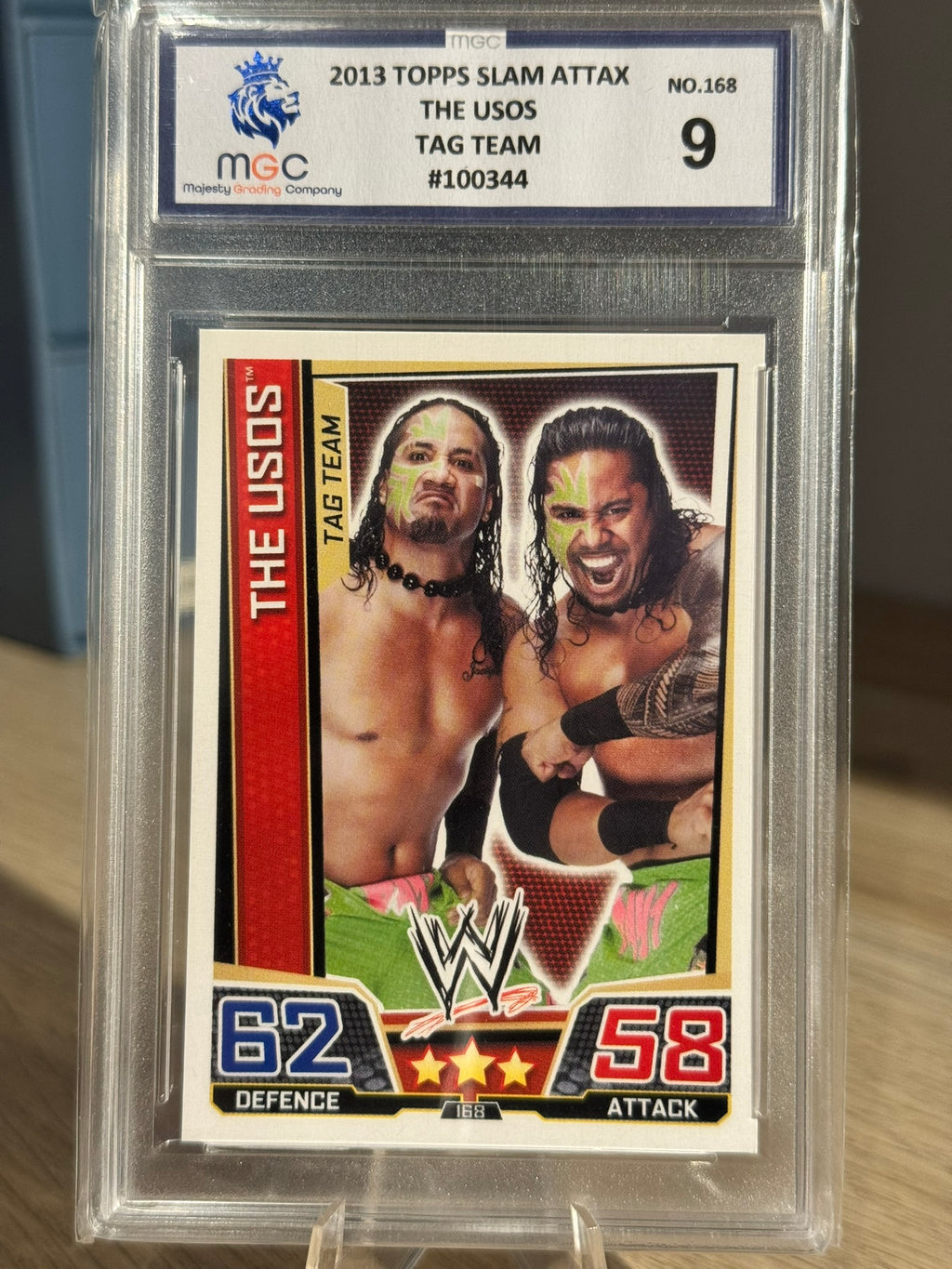 The Usos 2013 "Tag Team" MGC Grade 9 - Topps Slam Attax 2013 #168