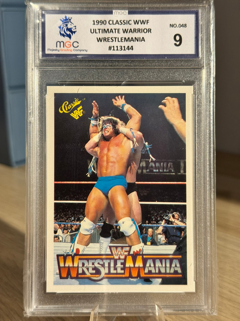 Ultimate Warrior 1990 "Rookie" MGC Grade 9 - WWF Classic 1990 #48