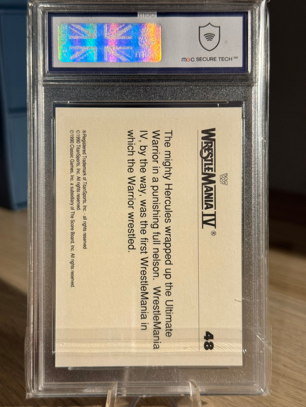 Ultimate Warrior 1990 "Rookie" MGC Grade 9 - WWF Classic 1990 #48