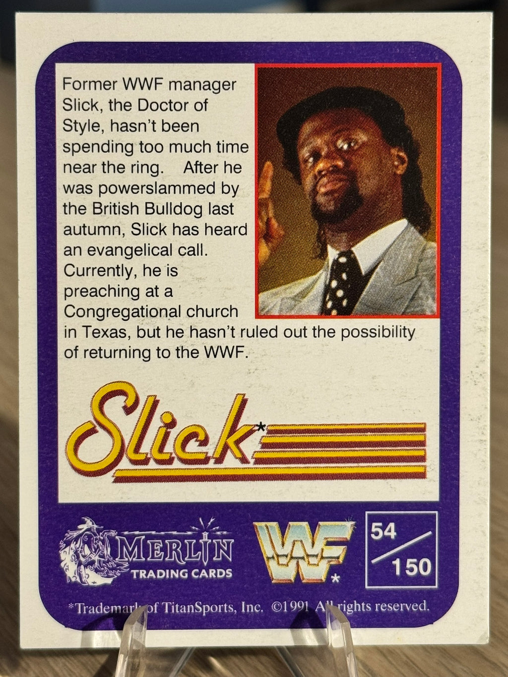 Slick 1991 WWF Merlin #54