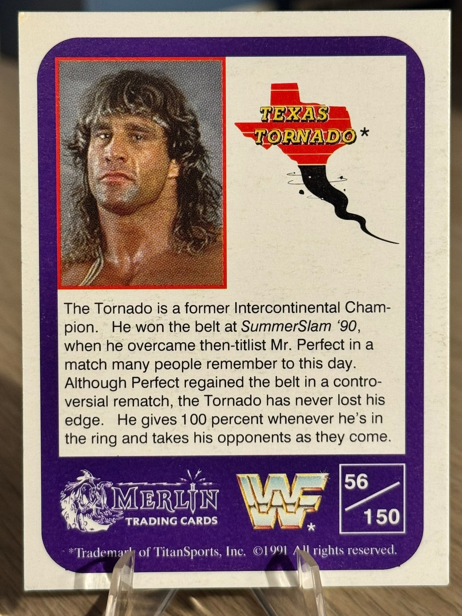 Texas Tornado 1991 WWF Merlin #56