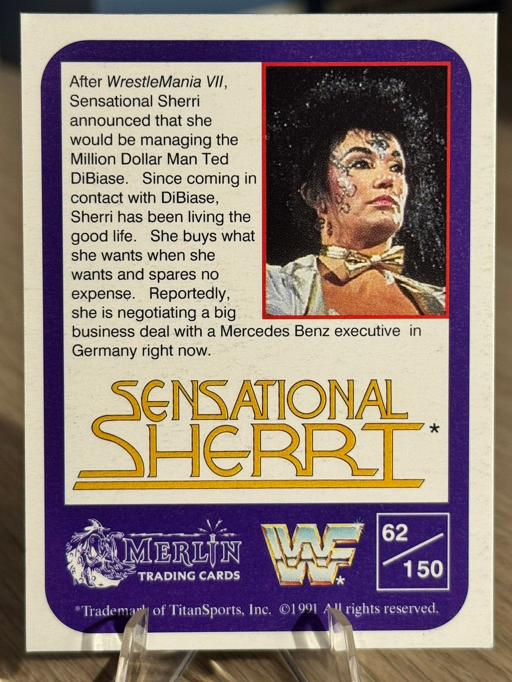 Sensational Sherri 1991 WWF Merlin #62