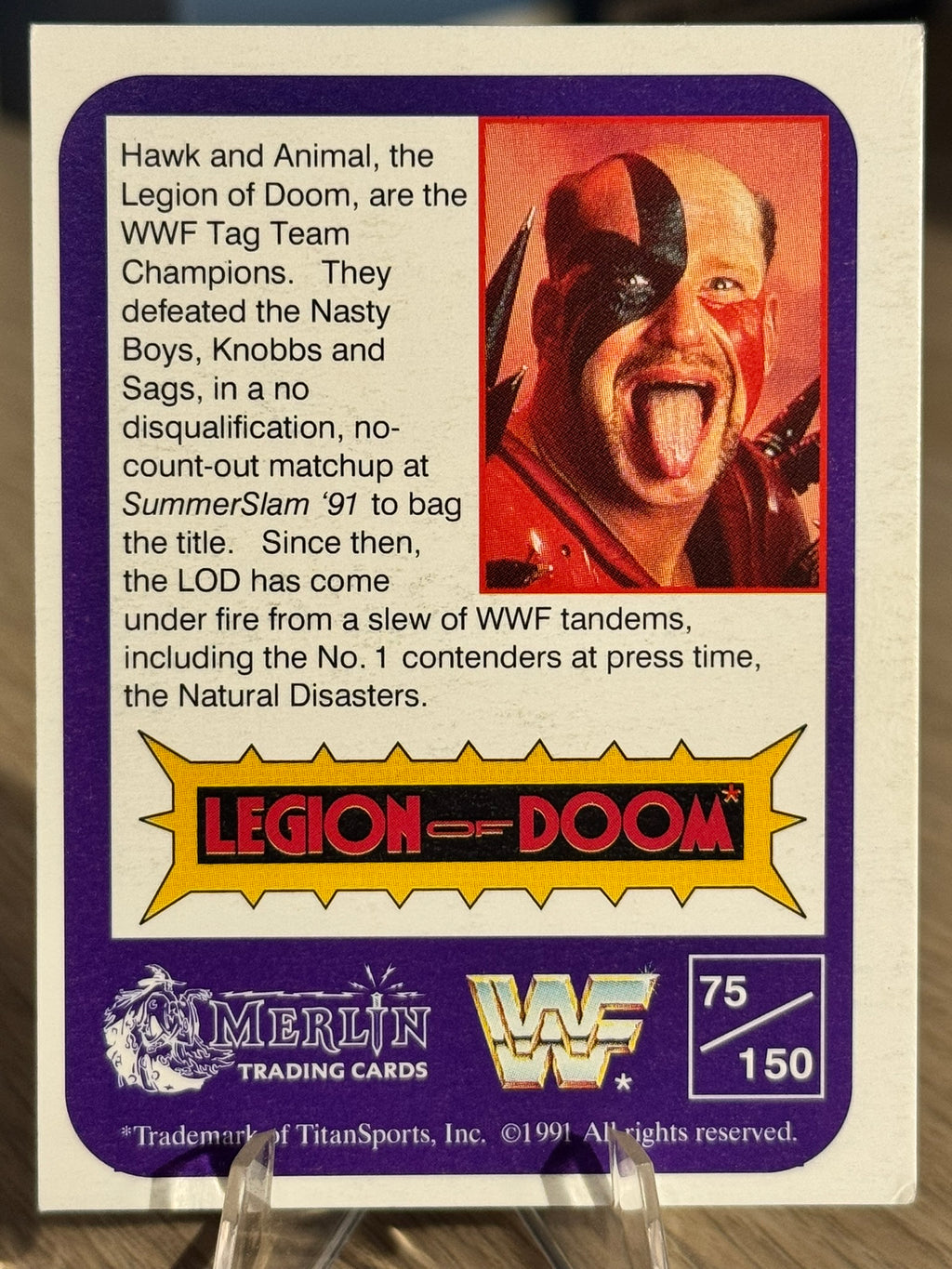 Legion of Doom 1991 WWF Merlin #75