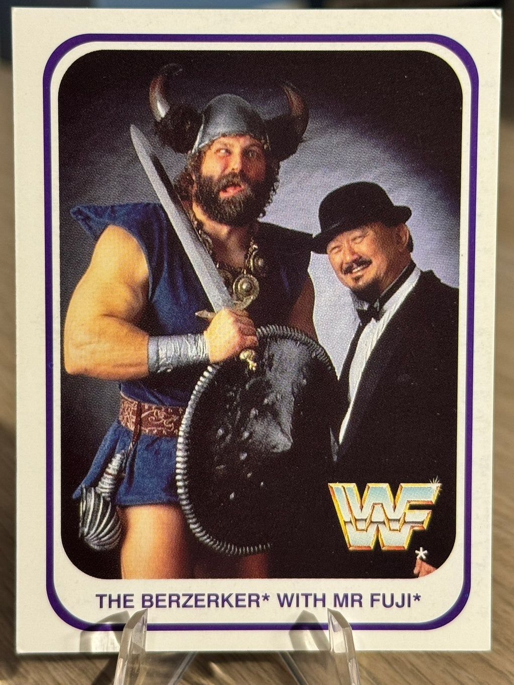 The Bezerker / Mr Fuji 1991 WWF Merlin #106