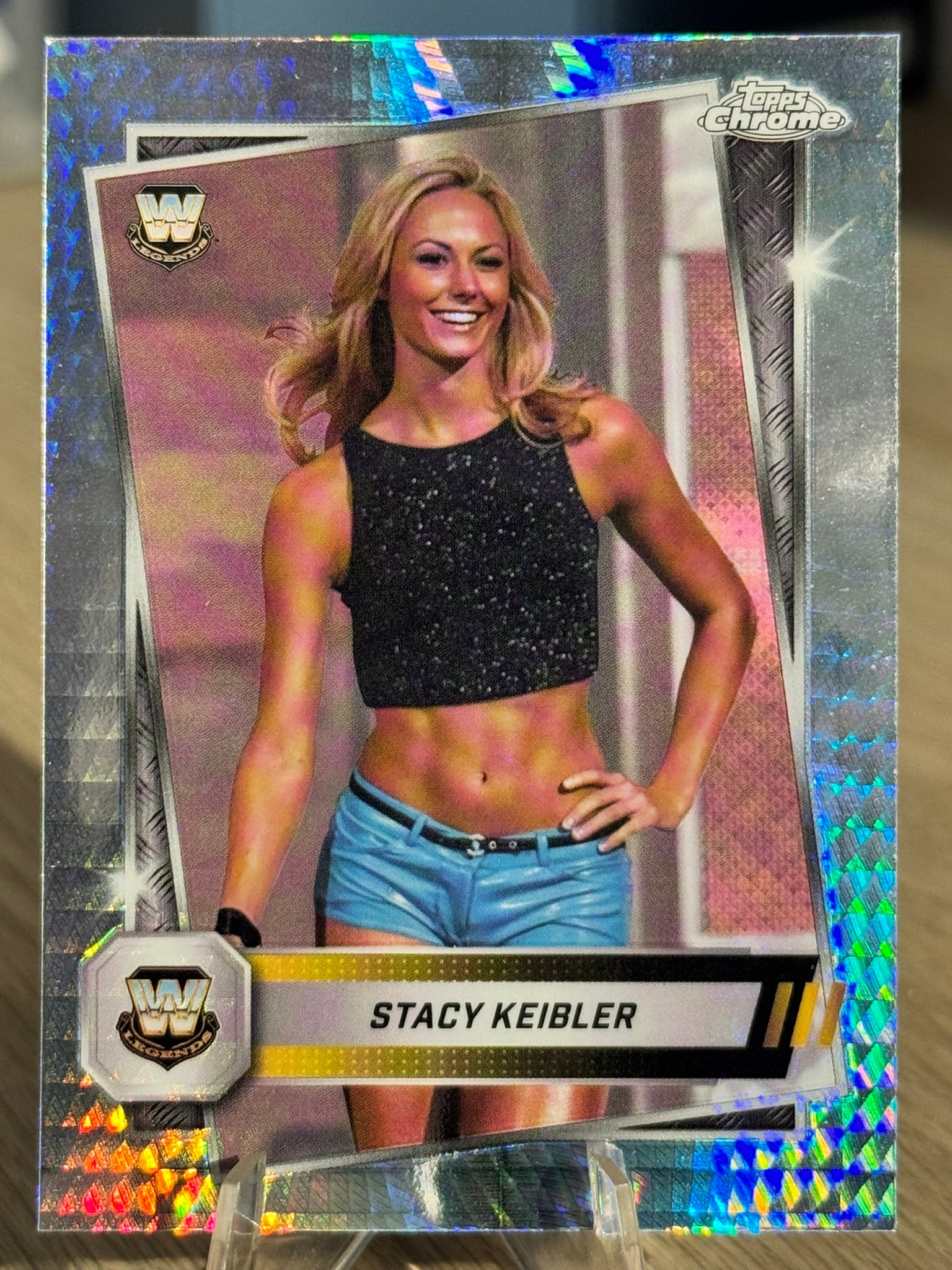 Stacy Keibler 2025 "Prism Refractor" WWE Topps Chrome 2025 #85
