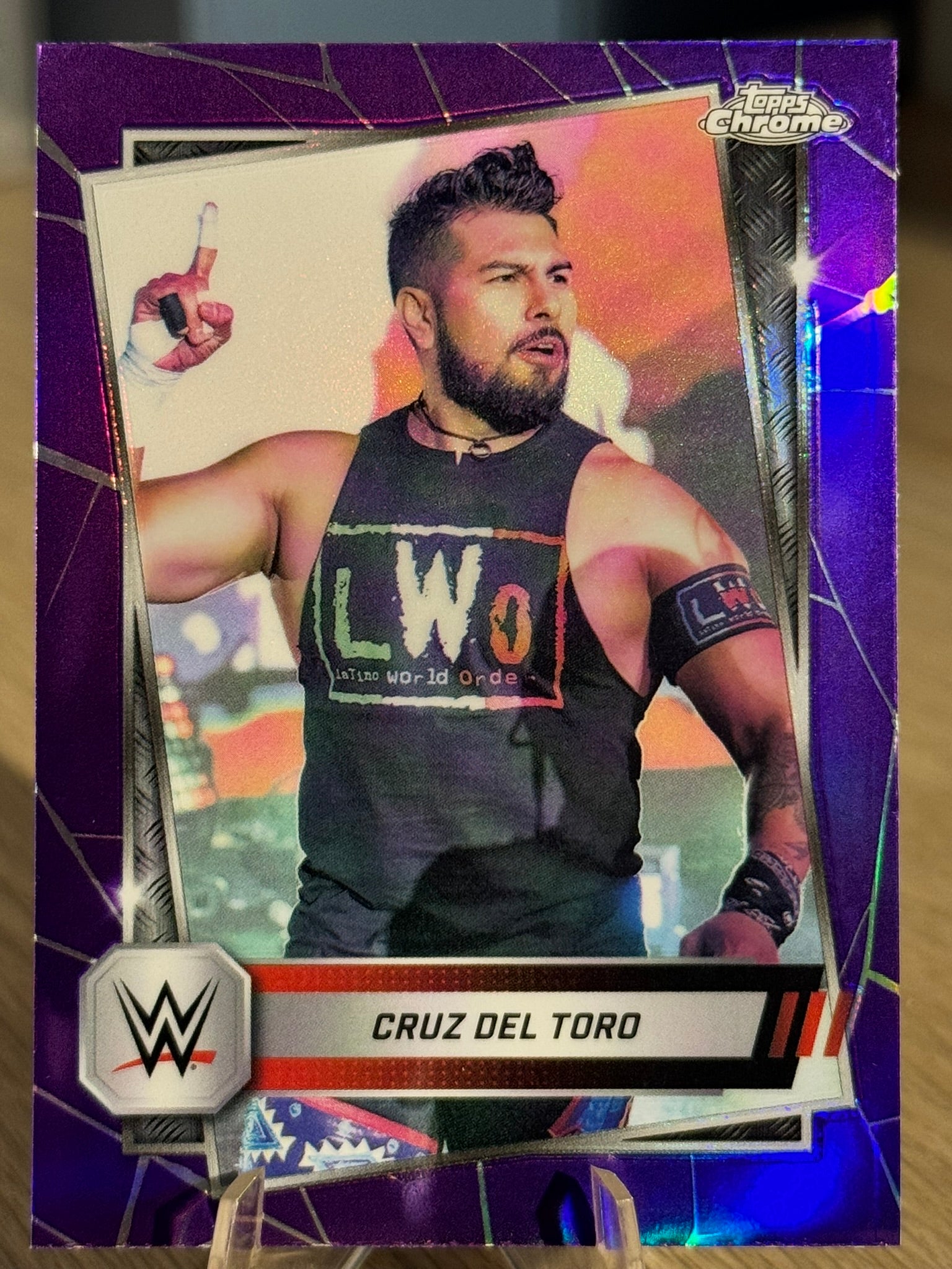 Cruz Del Toro 2025 "Purple Refractor" WWE Topps Chrome 2025 #76