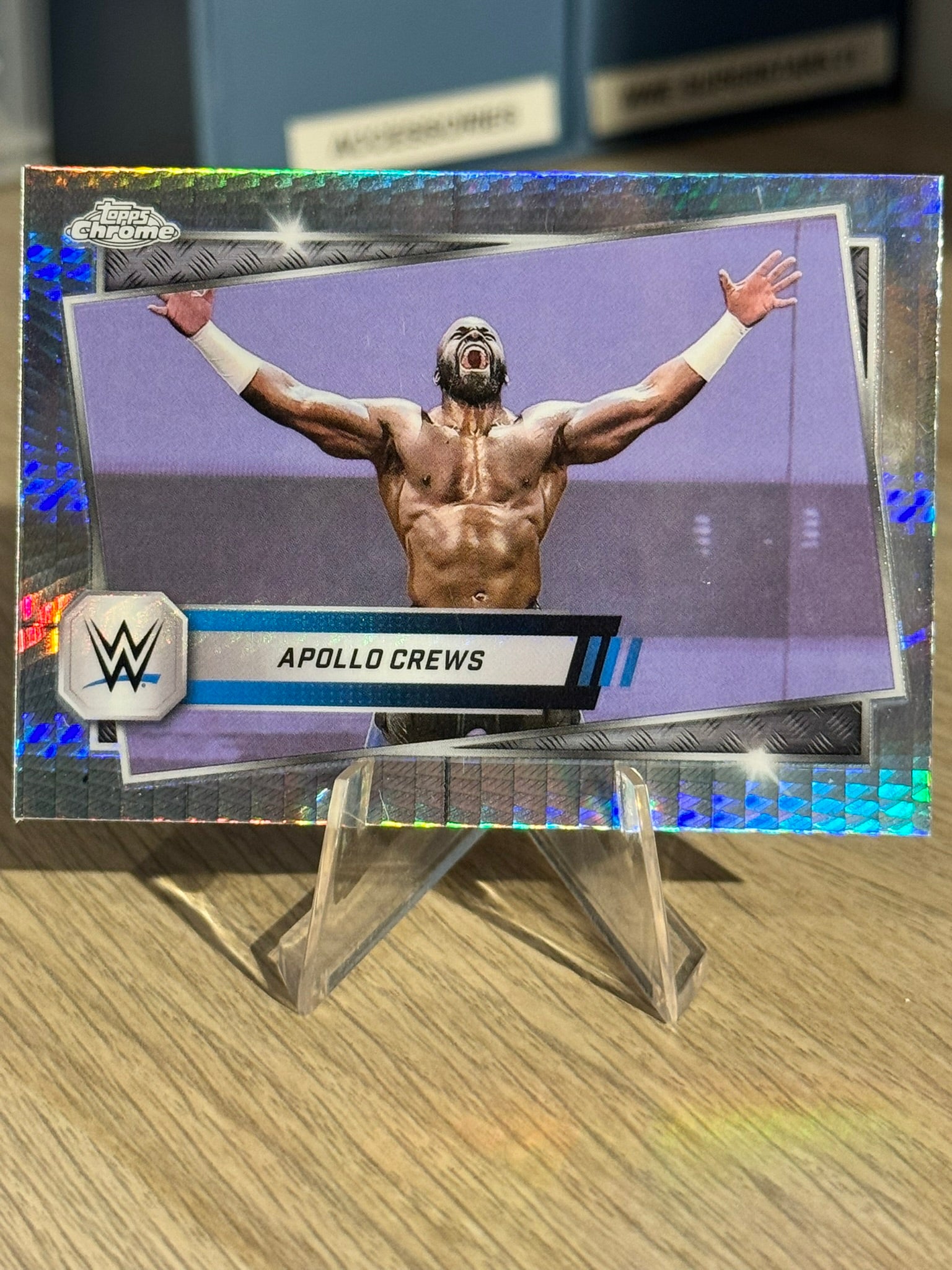 Apollo Crews 2025 "Prism Refractor" WWE Topps Chrome 2025 #114
