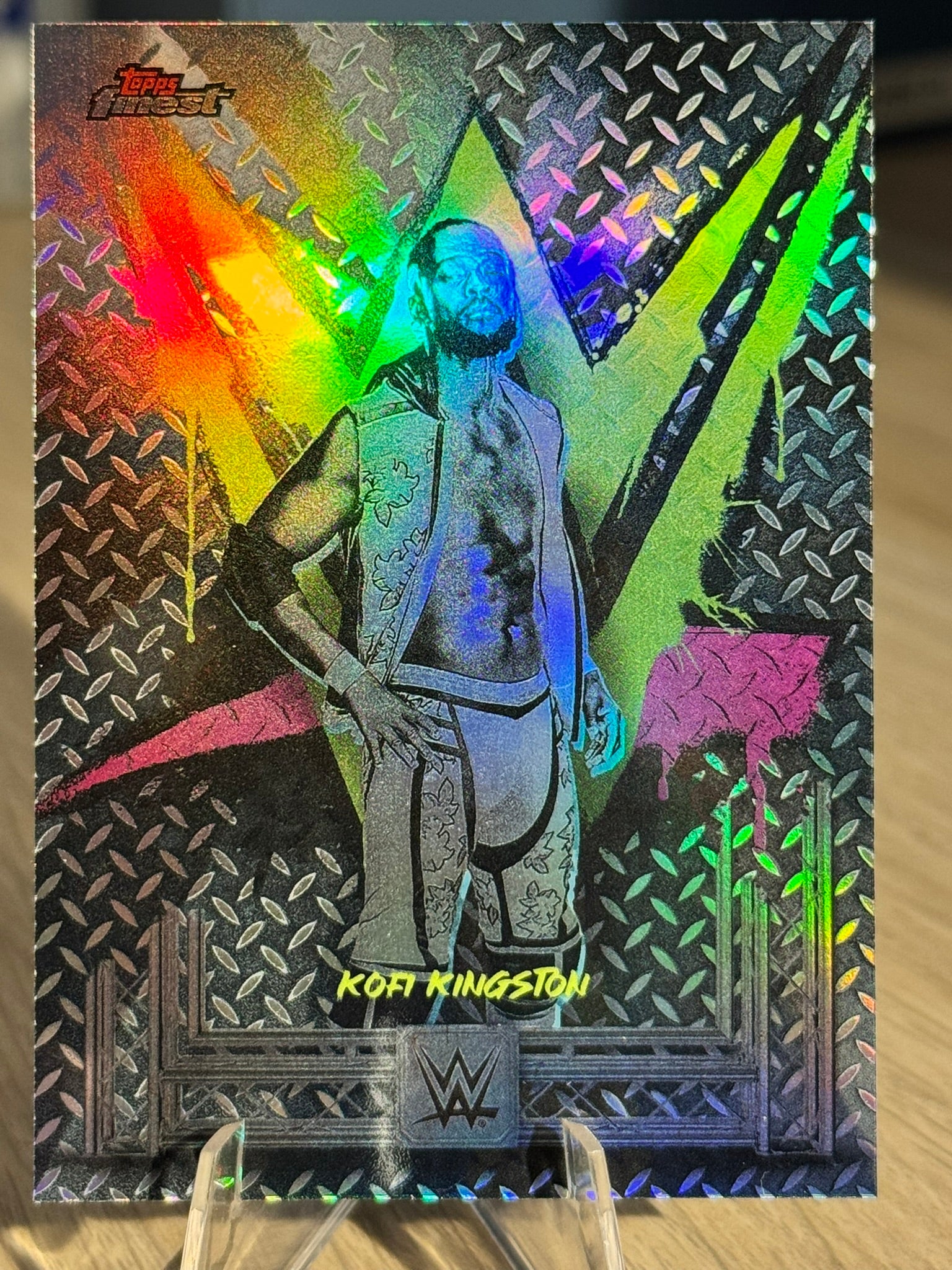 Kofi Kingston 2025 "Refractor" WWE Topps Finest 2025 #42