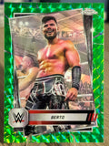 Berto 2025 "Neon Green Geometric Refractor" /75 WWE Topps Chrome 2025 #147
