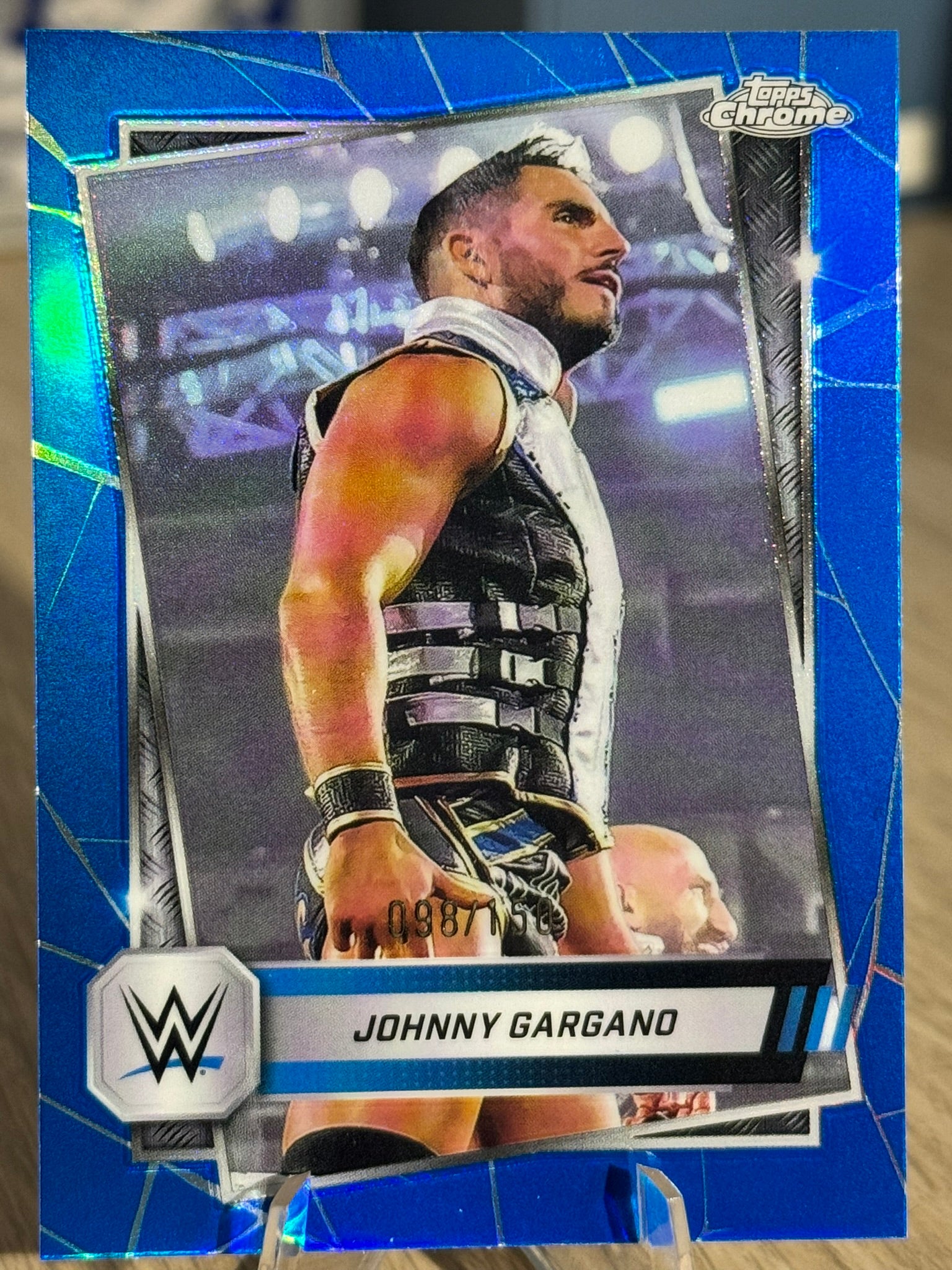 Jonny Gargano 2025 "Blue Refractor" /150 WWE Topps Chrome 2025 #69