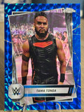 Tama Tonga 2025 "Blue Geometric Refractor" /99 WWE Topps Chrome 2025 #54