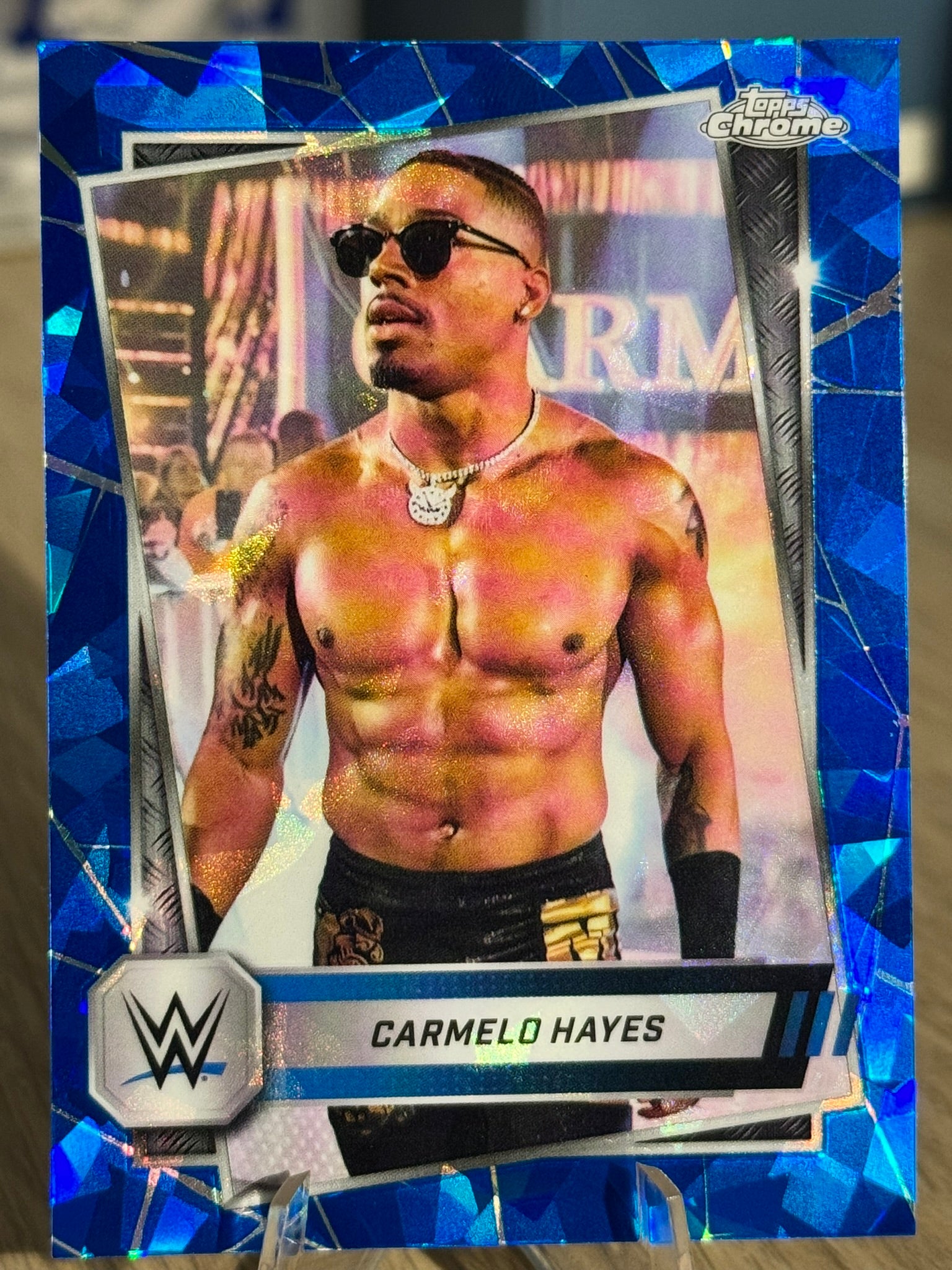 Carmelo Hayes 2025 WWE Topps Chrome Sapphire 2025 #165