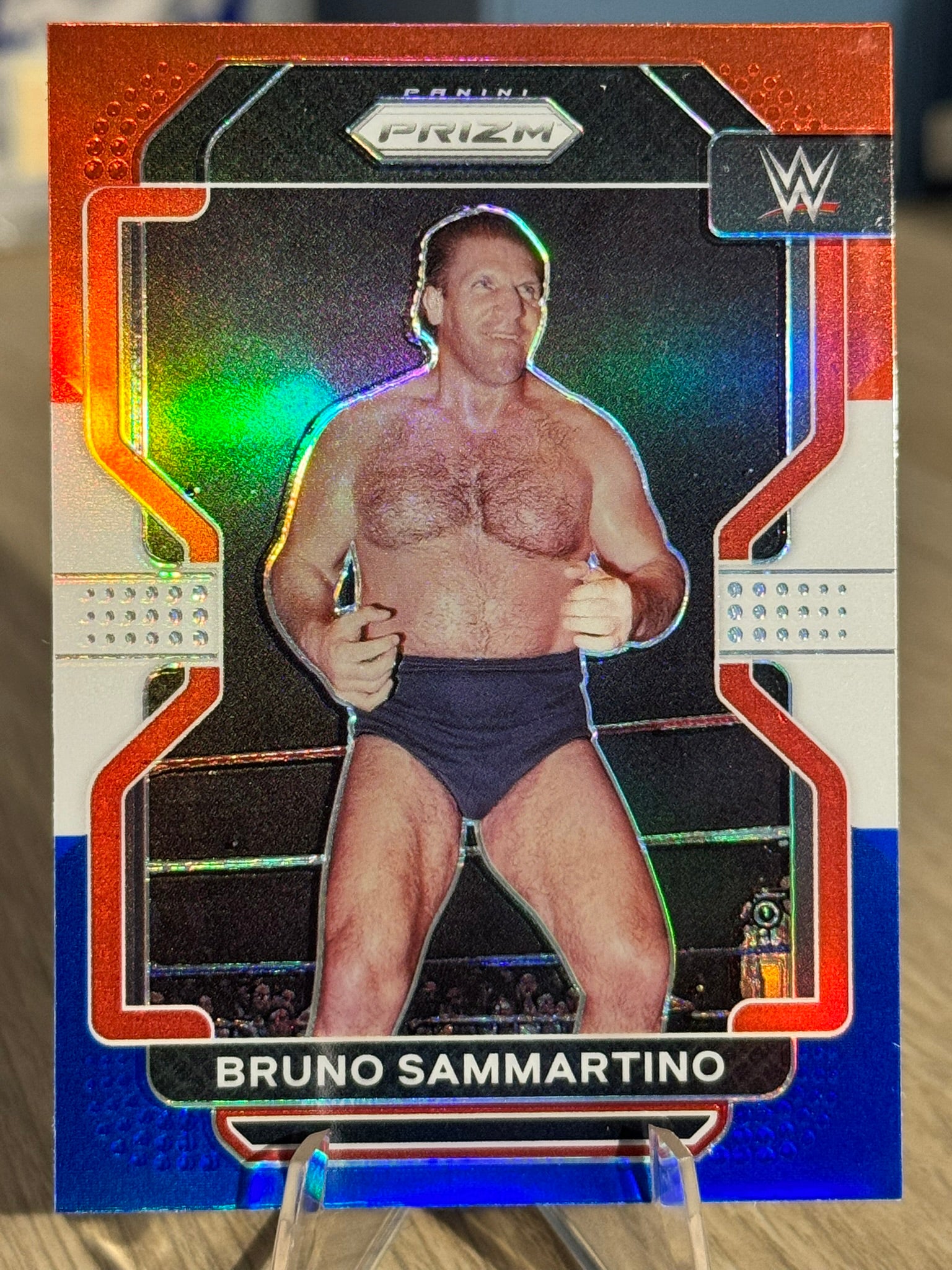 Bruno Sammartino 2022 "Red, White and Blue Prizm" WWE Prizm 2022 #159