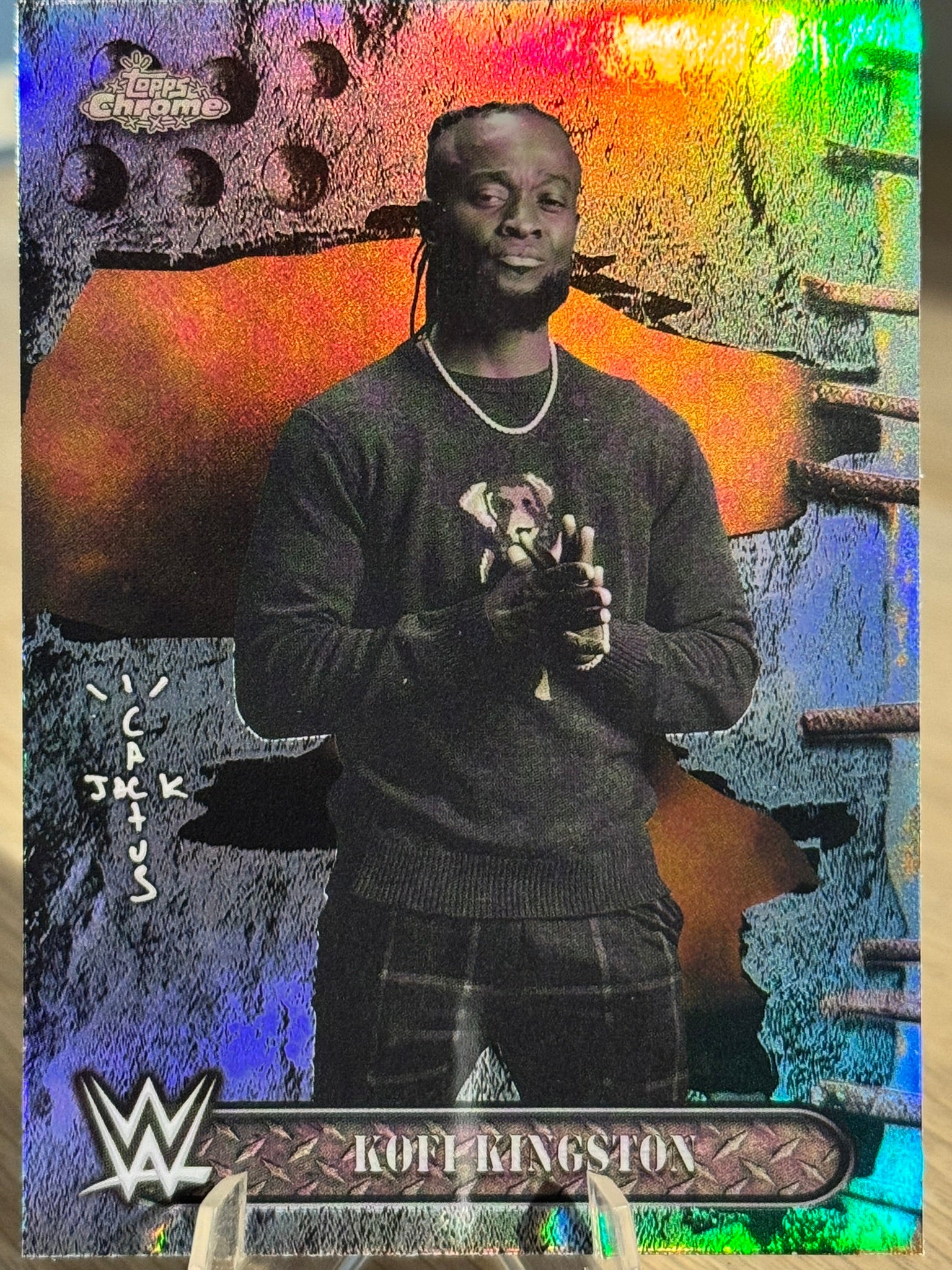 Kofi Kingston 2025 "Refractor" WWE Topps Cactus Jack 2025 #22