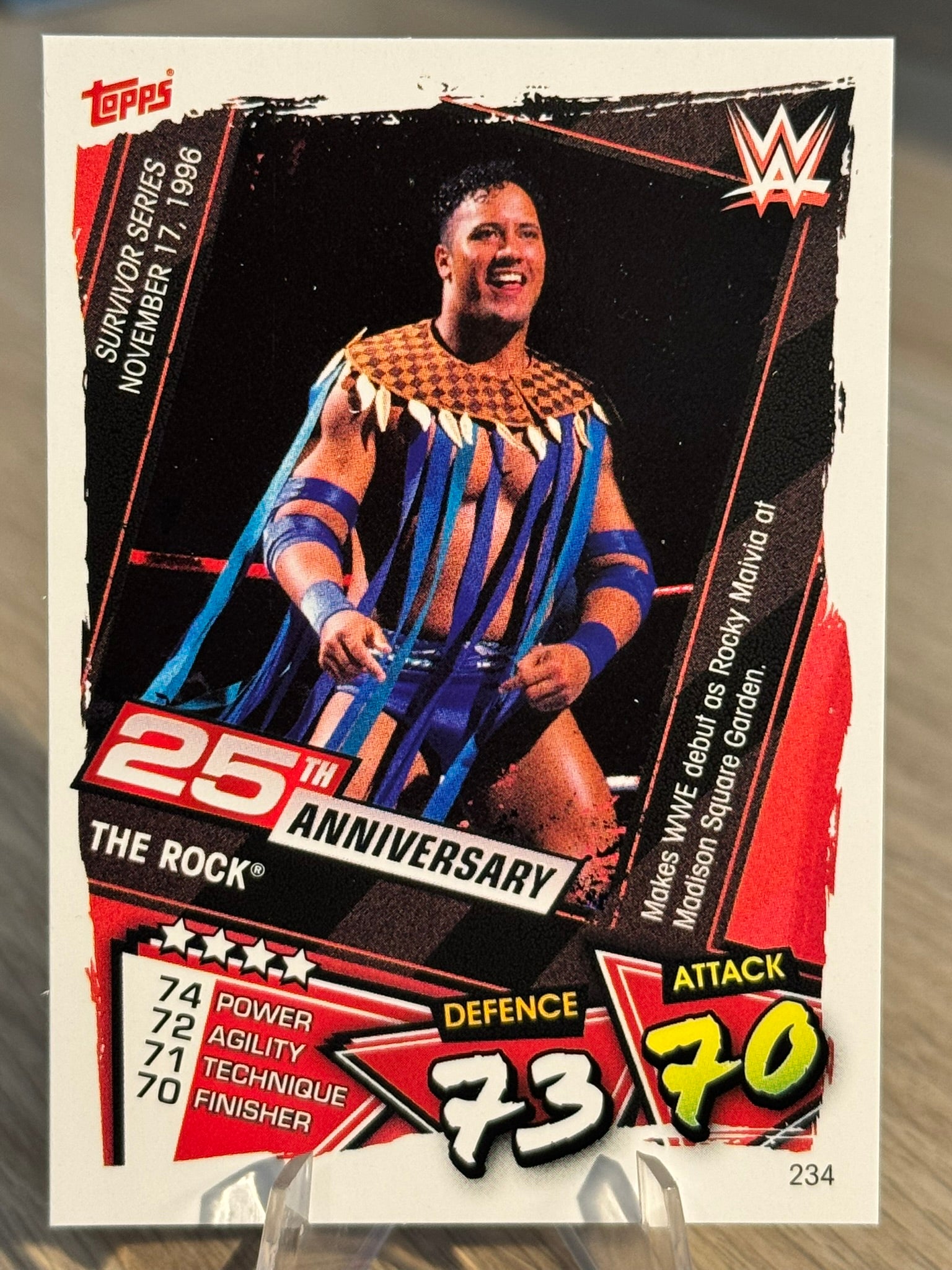 The Rock 2021 25th Anniversary WWE Slam Attax #234