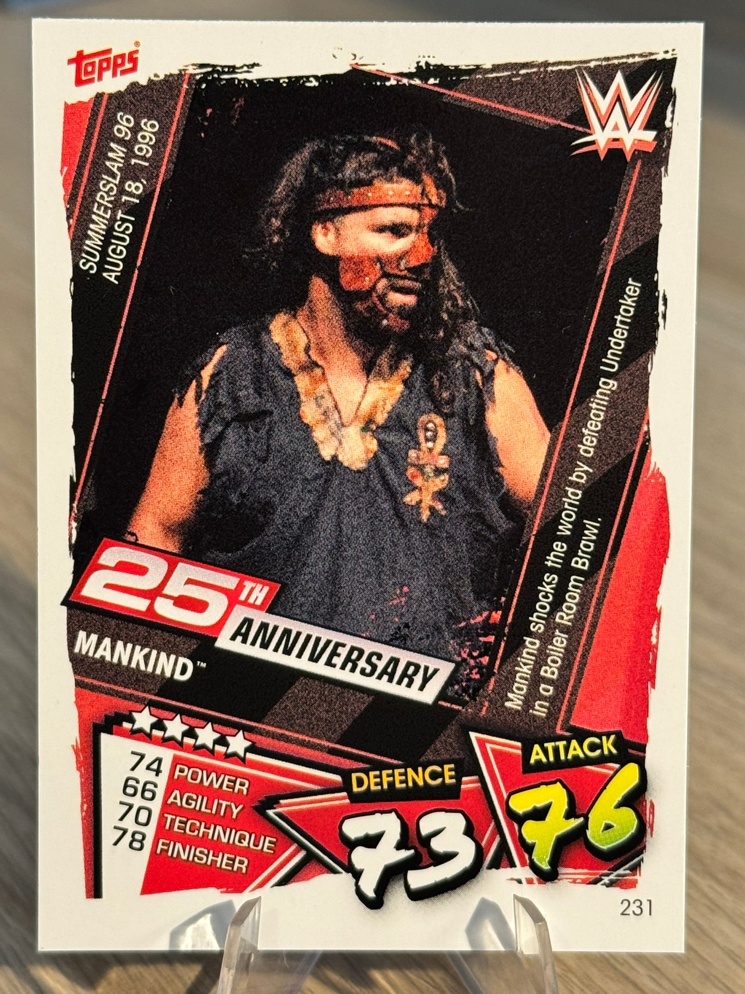 Mankind 25th Anniversary WWE Slam Attax #231