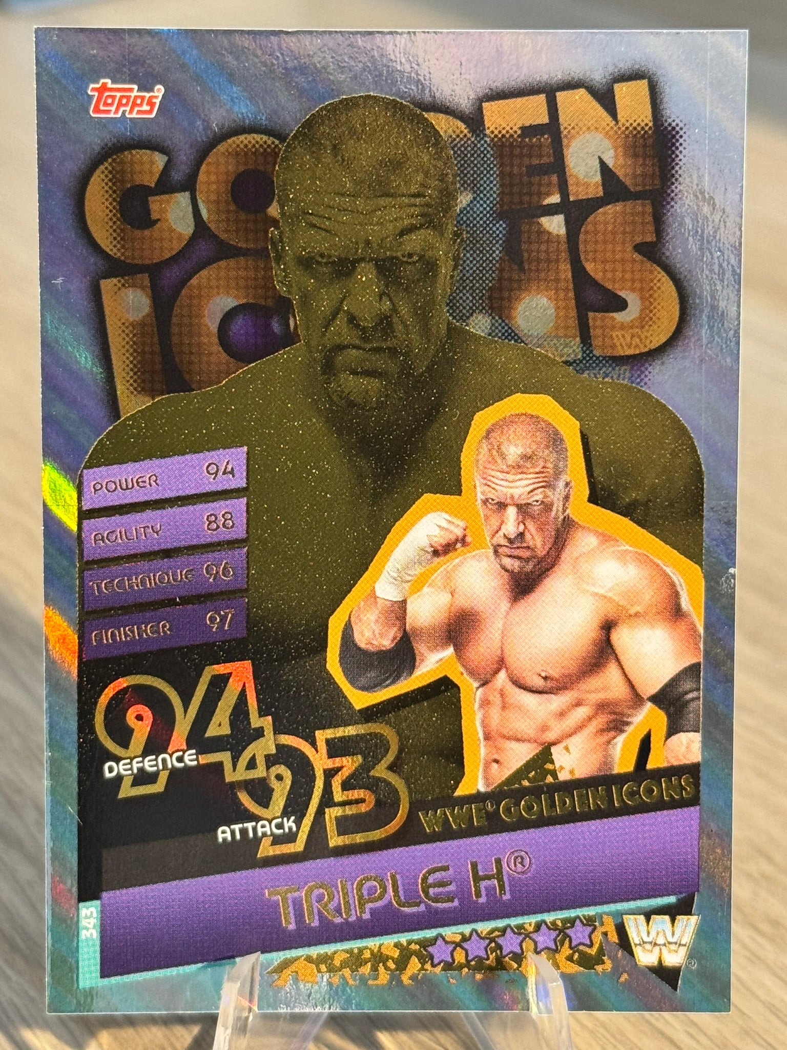 Triple H Golden Icons WWE Slam Attax #343