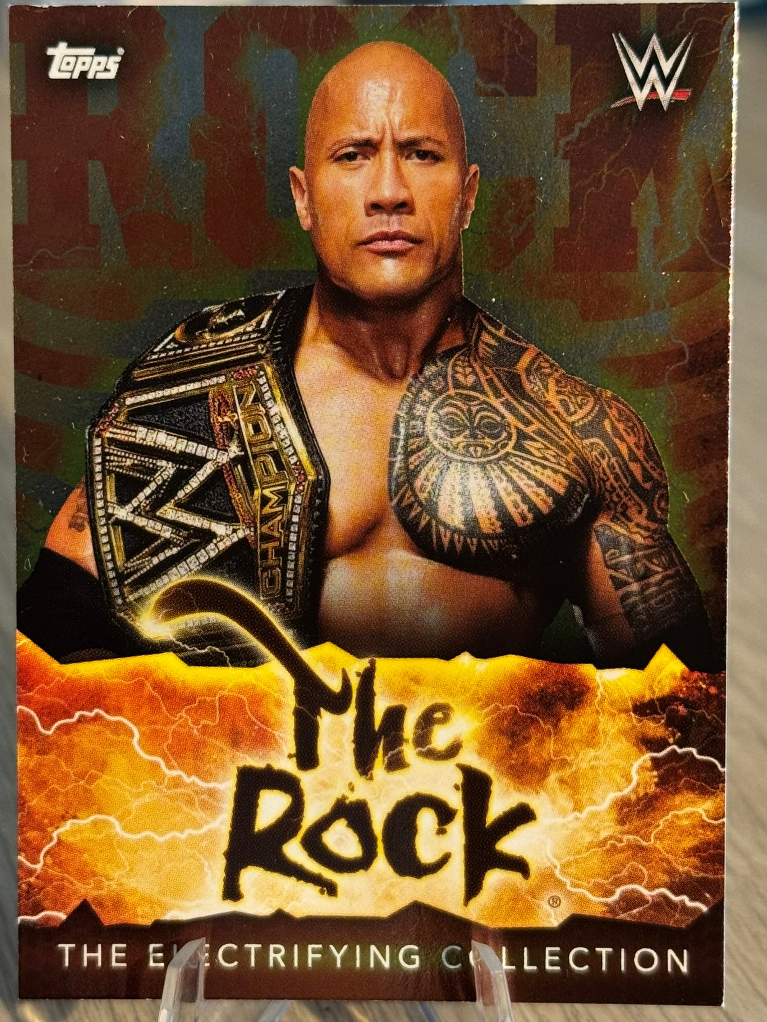 The Rock Electrifying Collection WWE Topps 2021 #213
