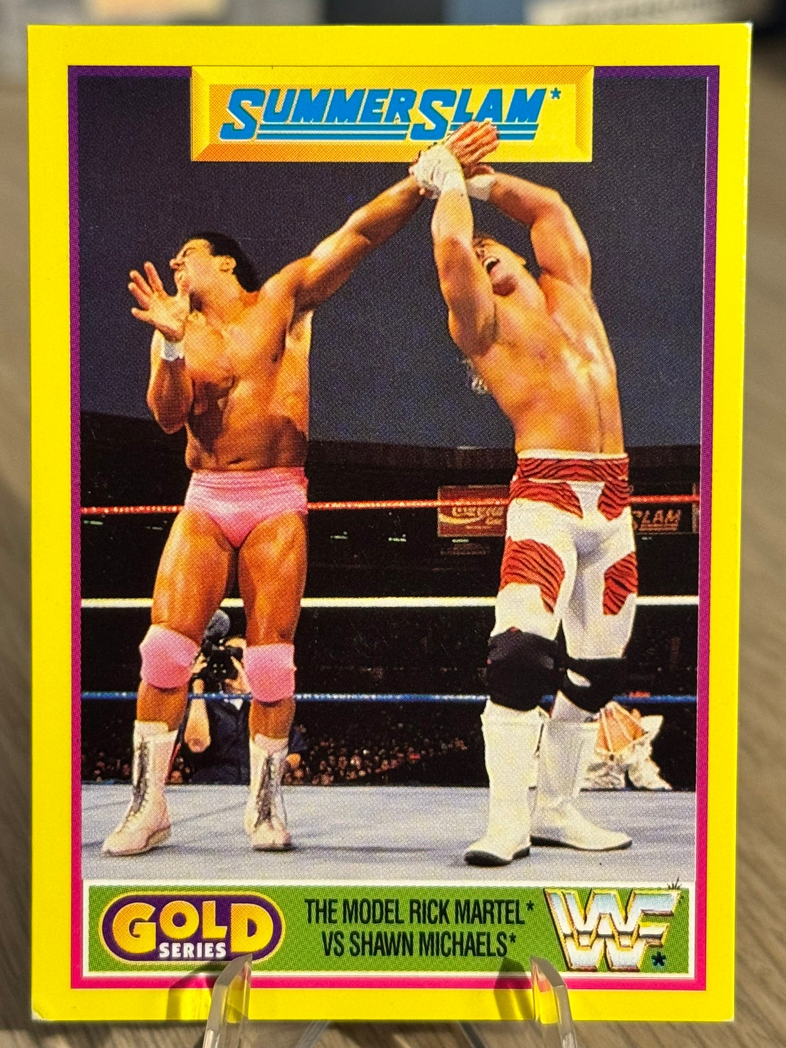 The Model Rick Martel vs. Shawn Michaels WWE 1992 Gold Series 2 #13