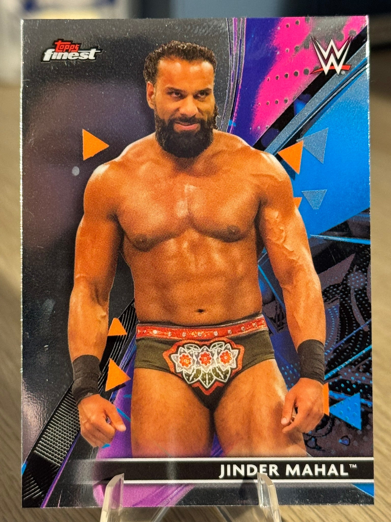 Jinder Mahal WWE Topps Finest 2021 #16