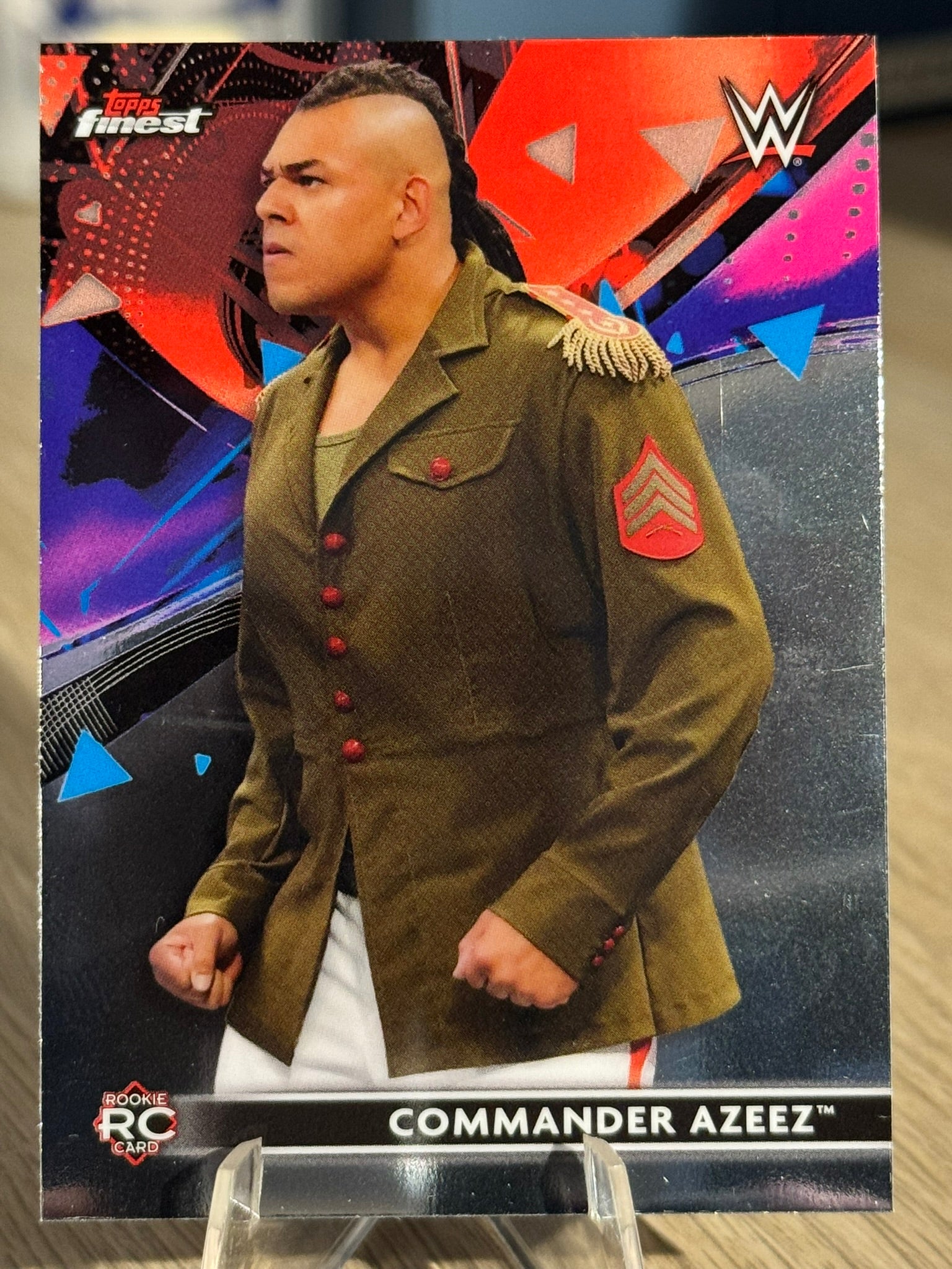 Commander Azeez “Rookie” WWE Topps Finest 2021 #50