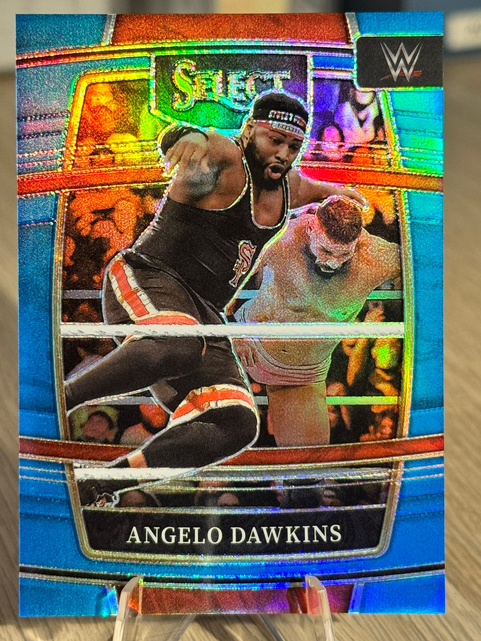 Angelo Dawkins /299 2022 Light Blue Prizm WWE Select 2022 #33