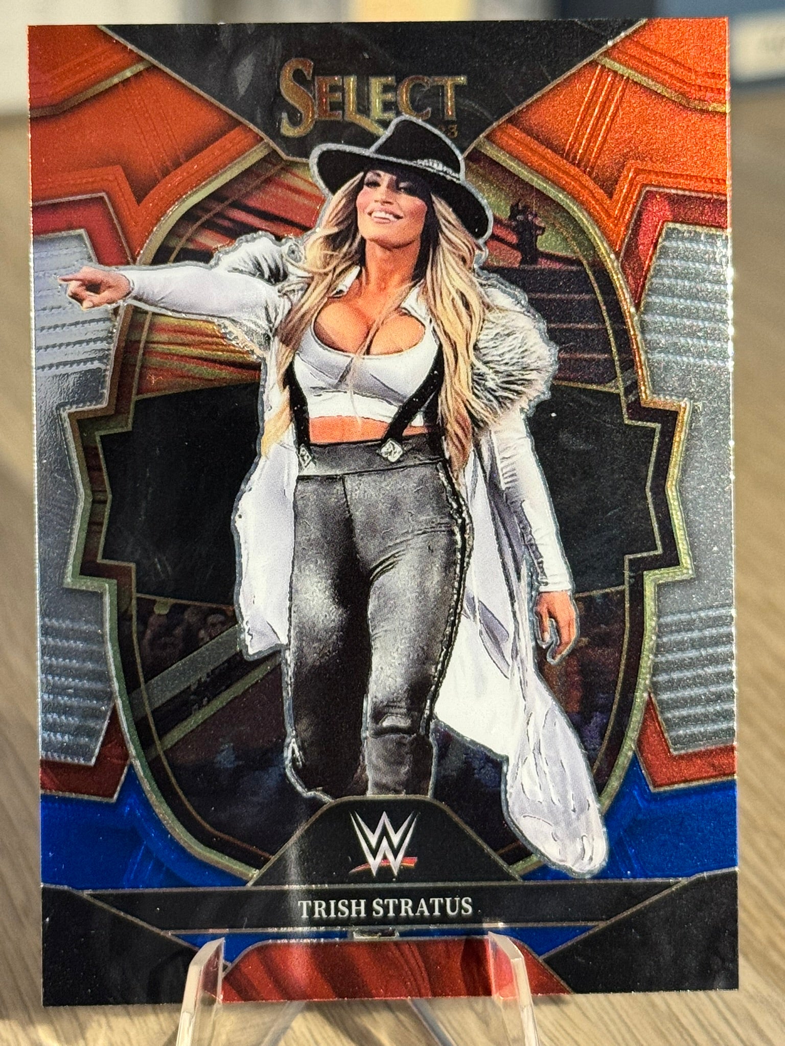Trish Stratus 2023 Red / Blue Prizm WWE Select 2023 #51